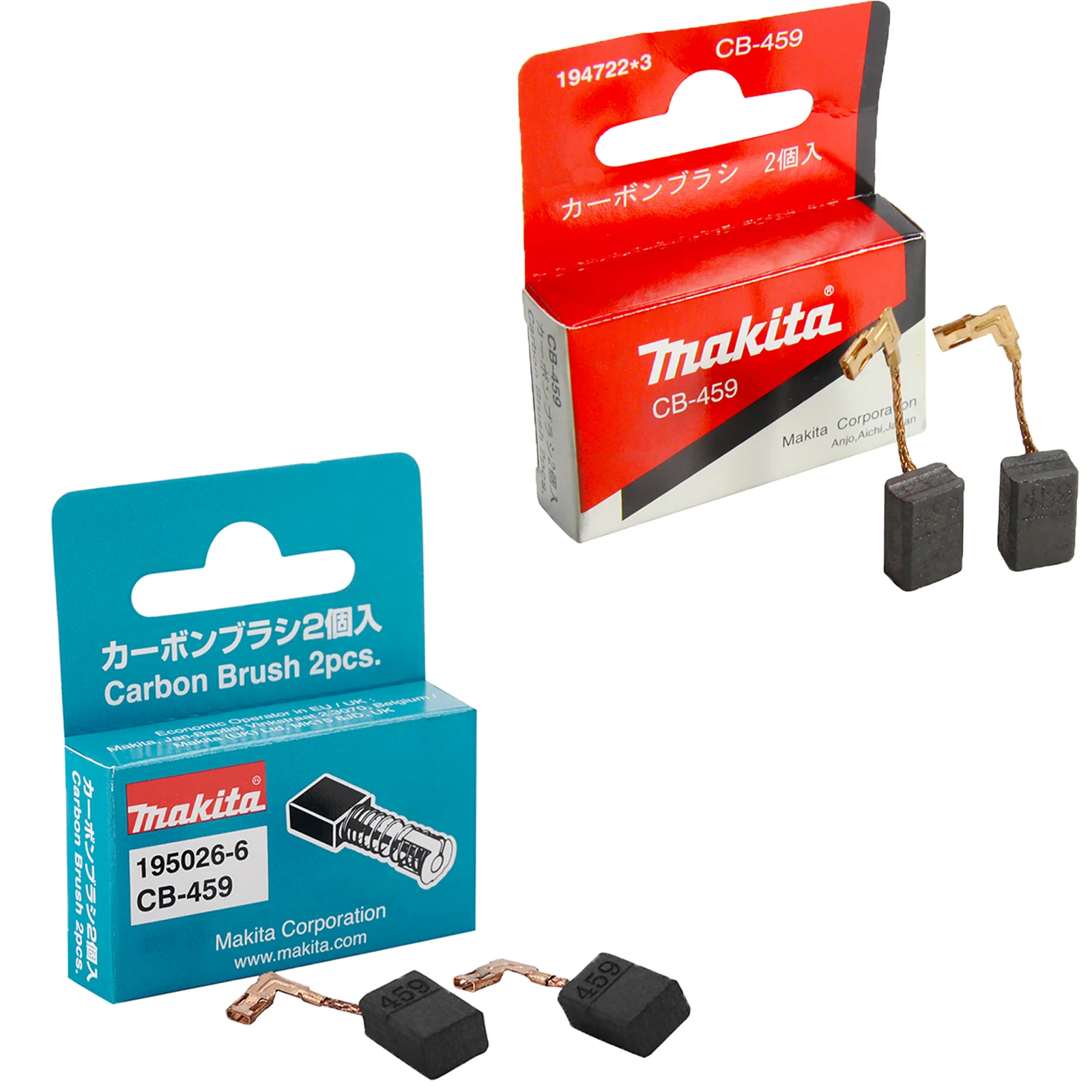 Makita CB459 Carbon Brushes 6x9x13mm CB458 CB461 Original Power Tools Spare Parts for GA4534 GA4530 Grinder