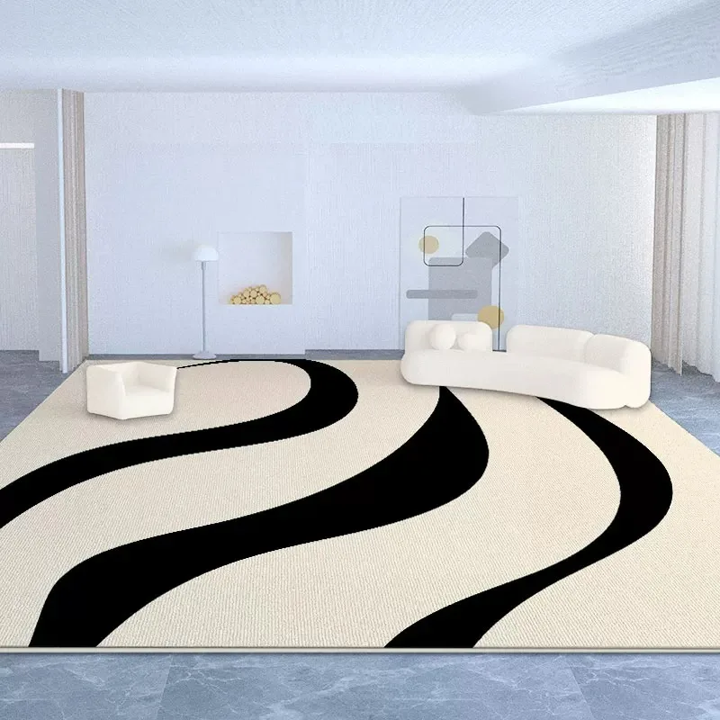 Abstract Living Room Rugs Large Area Floor Mat Short Plush Light Luxury Home Decoration Carpet Bedroom Rug Alfombra Salón Grande