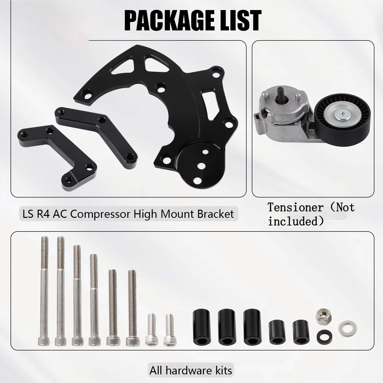 LS R4 AC Compressor High Bracket Kit Suitable for Chevrolet GMC SUV Truck Engine Conversion Bracket