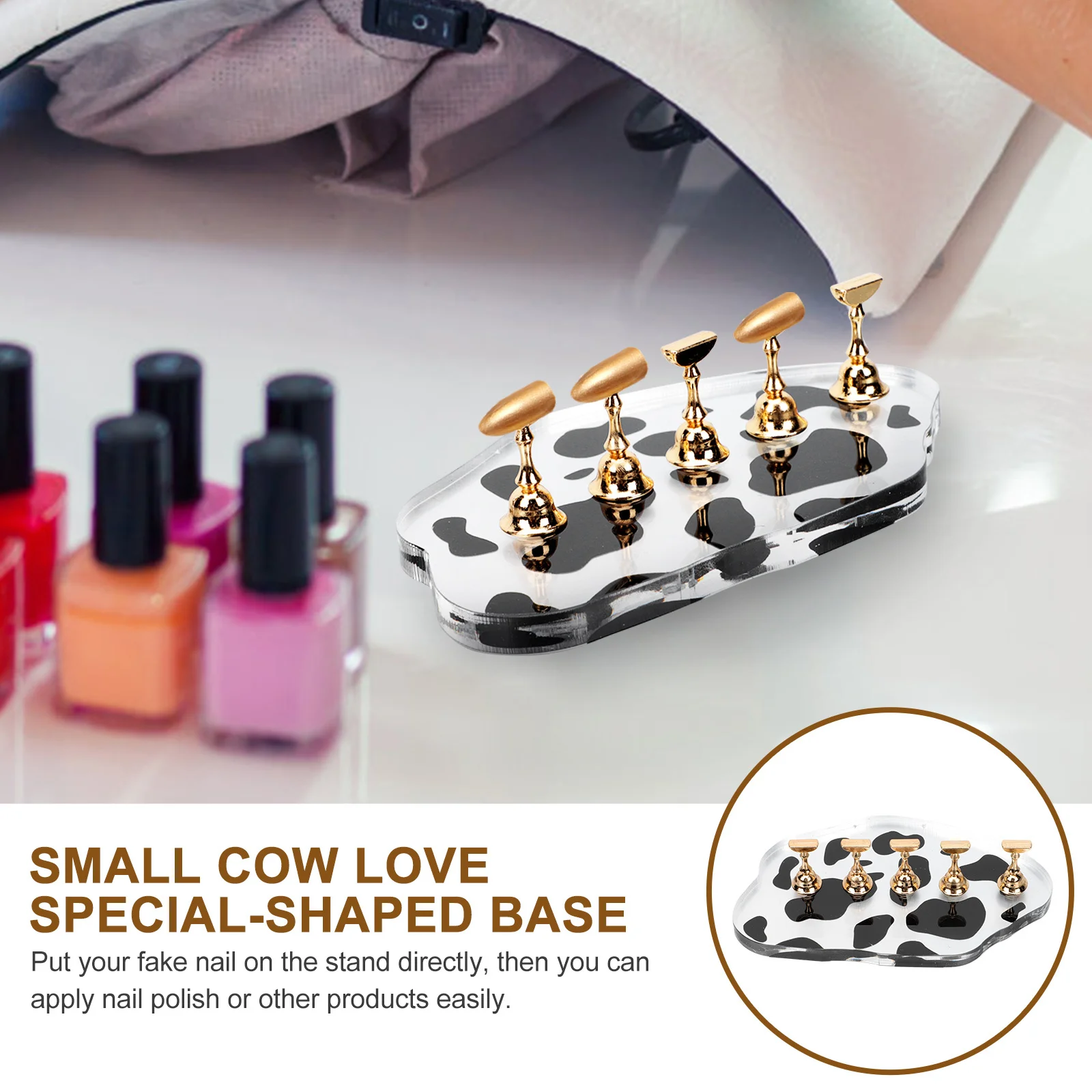 Présentoir à ongles, support de pratique, accessoire de manucure, outil d'art des ongles, conception pratique pour les artistes débutants en Salon