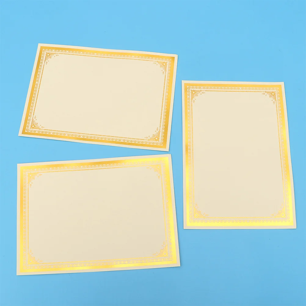 8 Sheets Diploma Paper Blank Award A4 Certificate Inner Page Supplies Accessories