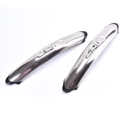 1 Pair Detachable bicycle components Retro Bike Front Rear Fenders 700c 27'' Stainless Steel Road Bike Mudguards