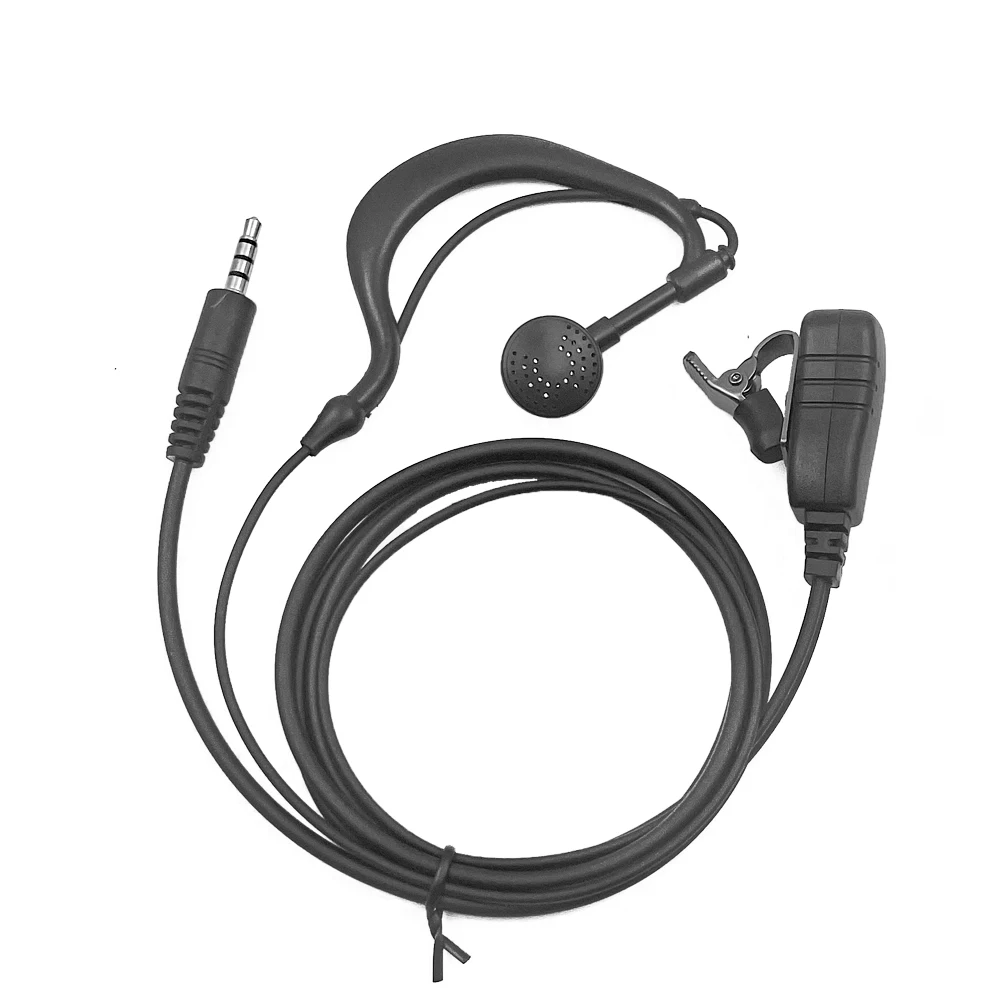 Earpiece EHS24 PNC360 PNC380 for Hytera Radio, G Shape, Walkie Talkie Accessories, 1 Pin Earphone, 3.5mm Headset