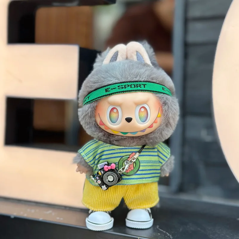 

Only Raab Cloth Clothes Labubu V3.0 Vinyl Pendant Clothes Doll Doll Sports Suit Dress Suit Does Not Contain Baby.