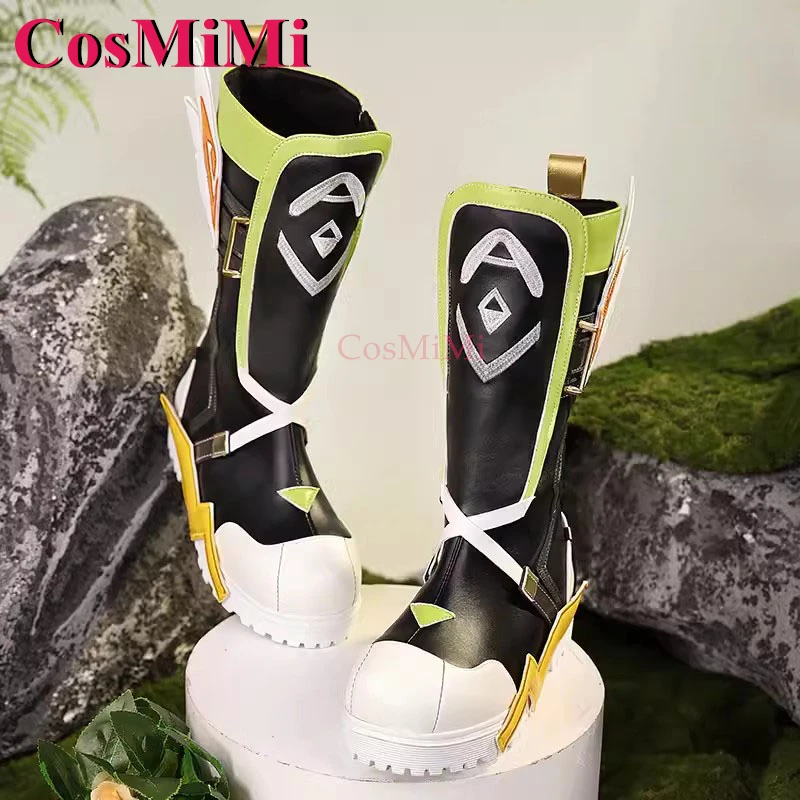 

CosMiMi Game Genshin Impact Kachina Shoes Cosplay Fashion Universal Medium Boots Carnival Role Play Accessories 36-39 Size New