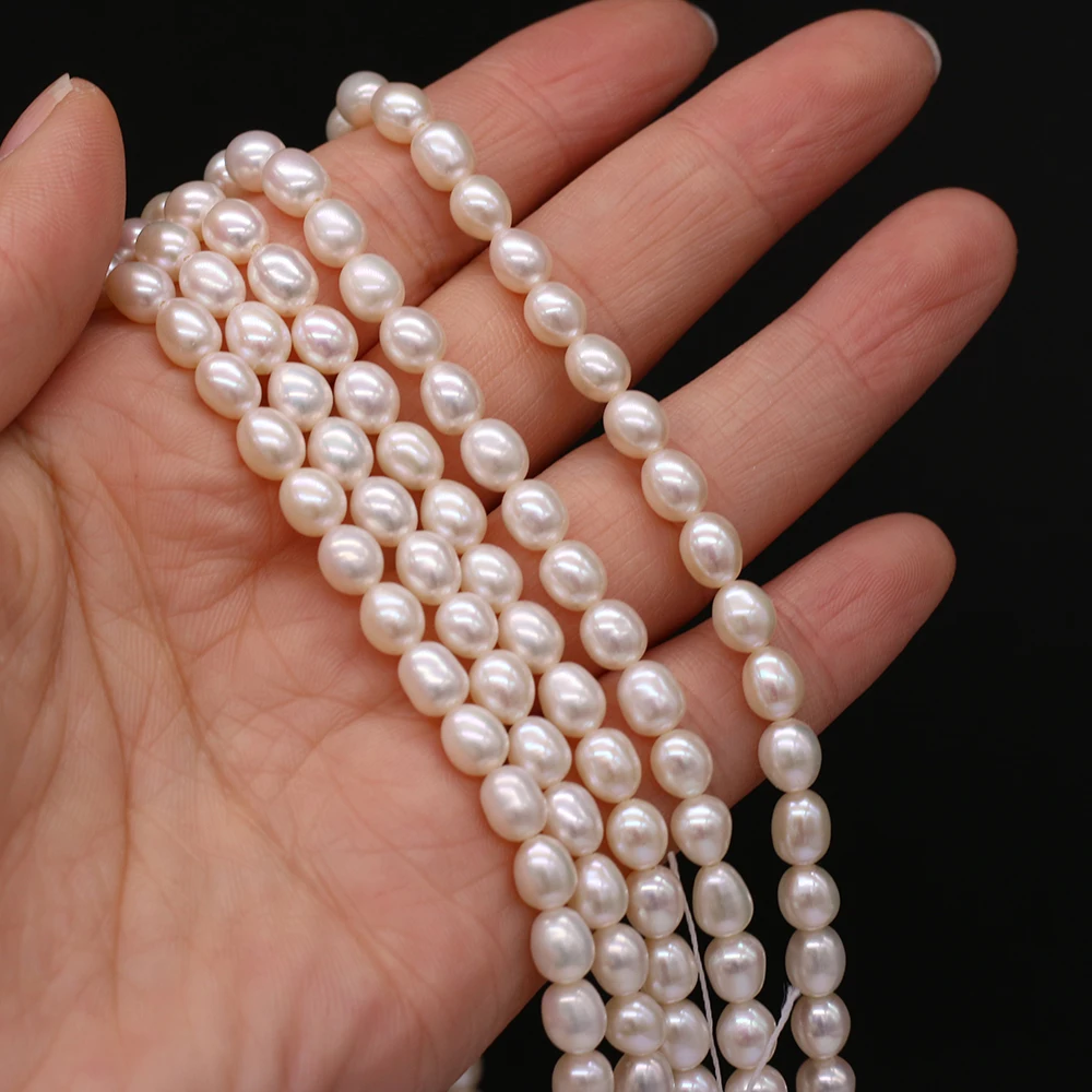 

Hot Sale Natural Zhuji Freshwater Culture Pearl Beads Loose Rice Pearl Bead for Jewelry Making DIY Nacklace Bracelet Supply