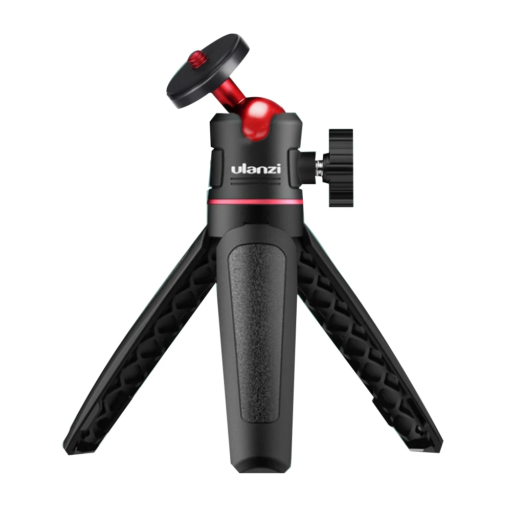 Ulanzi MT-08 Tripé Dobrável para Telefone Mini Portátil Selfie Stick1/4 polegada Parafuso Ballhead Universal para Câmera DSLR Acessórios HY