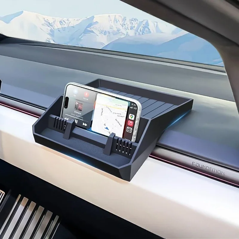 For Tesla Cyber pickup, meter tray, mobile phone holder, central control, tissue storage box accessories