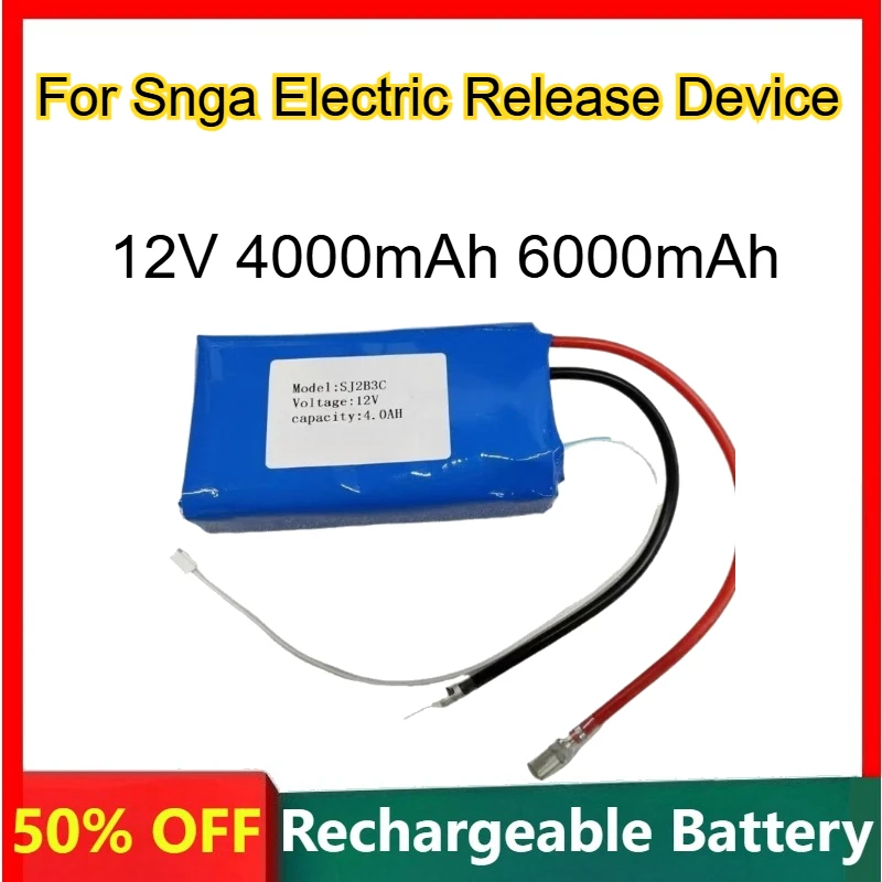 

SJ2B3C SJ3B3C Large Capacity Lithium-ion Battery 12V 4000mAh 6000mAh for Snga Electric Release Device Rechargeable Batteries