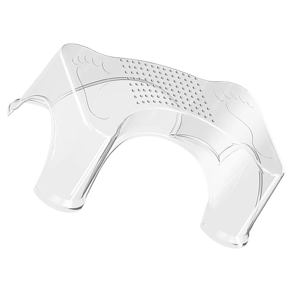 

Clear Pet Toilet Stool Non-Slip Bathroom Footrest Suitable for Toddlers Adults Potty Training Squatting Step Stool for Home