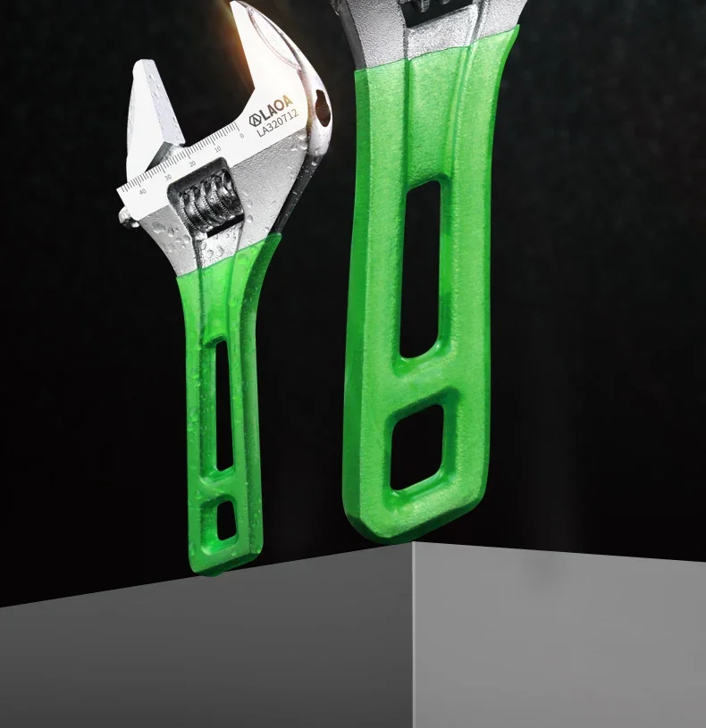 LAOA 6-12 Zoll große Öffnung verstellbarer Schraubenschlüssel Lichtschlüssel multifunktionale Badezimmer-Rohrschlüssel Sanitär-Reparatur-Handwerkzeuge – Detail 2
