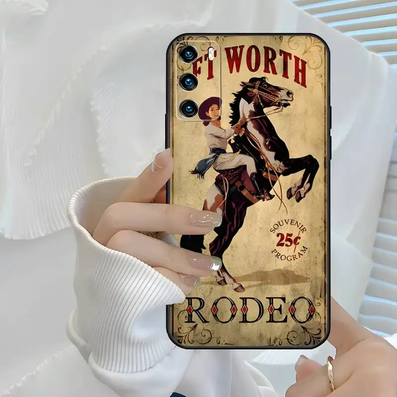 Extreme Sport Rodeo Cowboy Lasso Phone Case For Huawei P 40 50 30 20 10 Plus Lite 2020 Y5 Prime 2018 Y5 Y6 Y5II Y6P Y8S Y8P