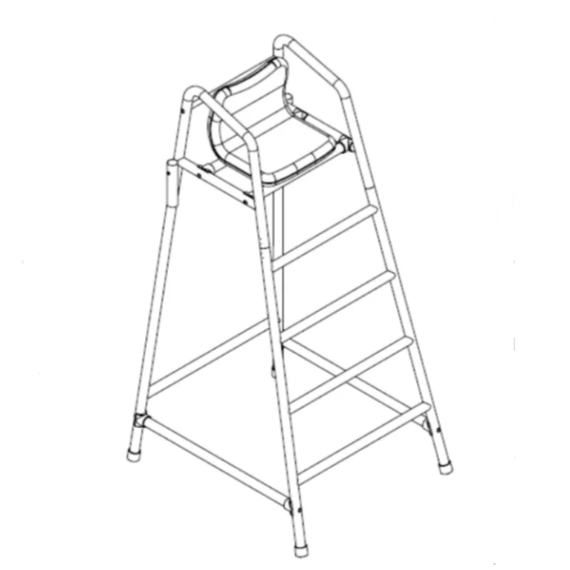 LIFE GUARD Stainless Steel Tower Chair Essential Safety Insurance for Swimming Pool Lifeguardspromote sales