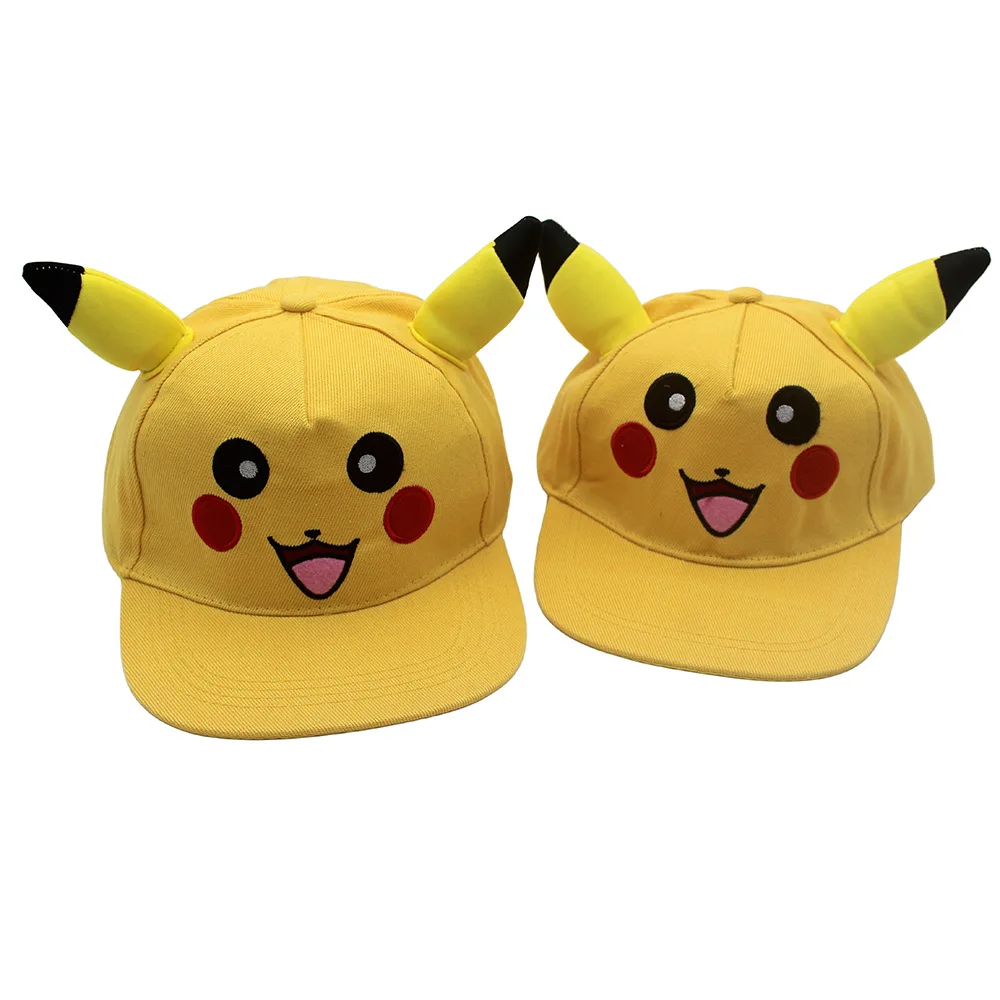 

Miniso Pikachu Hat Аниме Pokemon Ears Бейсболка для родителей и детей Симпатичная бейсболка с покемонами