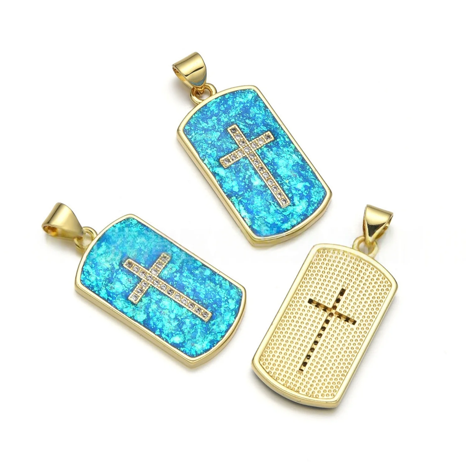 5pcs European and American Australian Baby Shell Cross Pendant Accessories DIY Pearl Necklace Jewelry Making Materials Wholesale