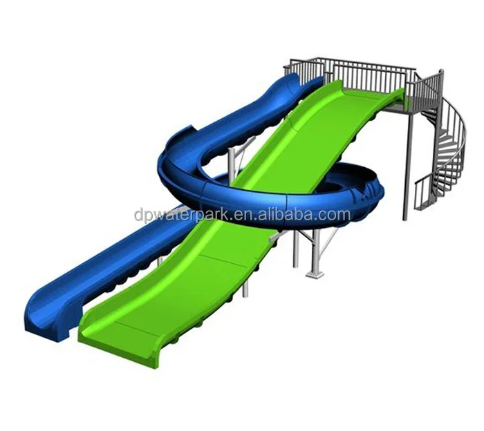 Colorful Fiberglass Water Park Equipment Factory Wholesale Price Commercial and Private Swimming Pool Slide Sets for Sale2026