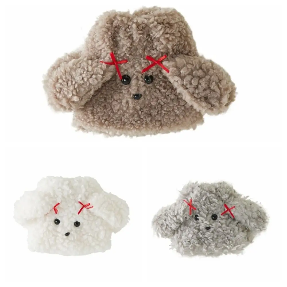 Urocze ocieplacze na nogi w stylu Y2K z motywem kreskówkowego psa, JK Lolita, z kokardą, osłony na stopy chroniące przed wiatrem, ciepłe pluszowe nakładki na buty, streetwear