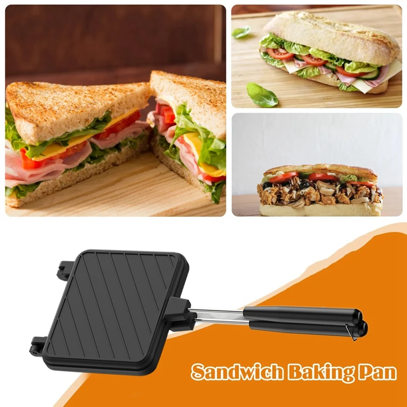 

Sandwich Pan Non-Stick Coating Toast Breakfast Machine For Pancake Maker Bread Toast Kitchen Tool