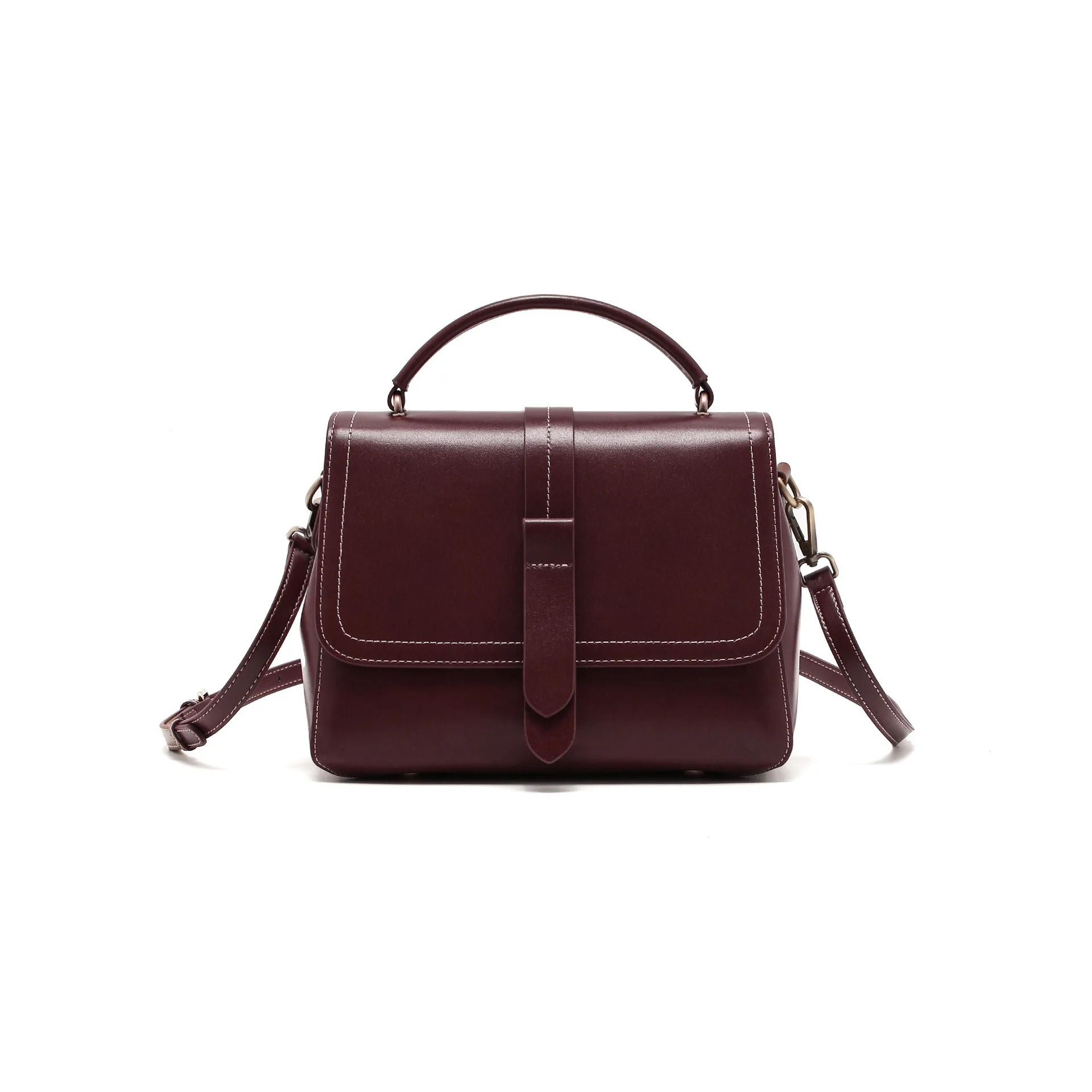 100% جلد طبيعي 2025 جديد المرأة المحمولة السيدات سعة كبيرة واحدة الكتف حقيبة ساعي حقيبة يد الفتاة