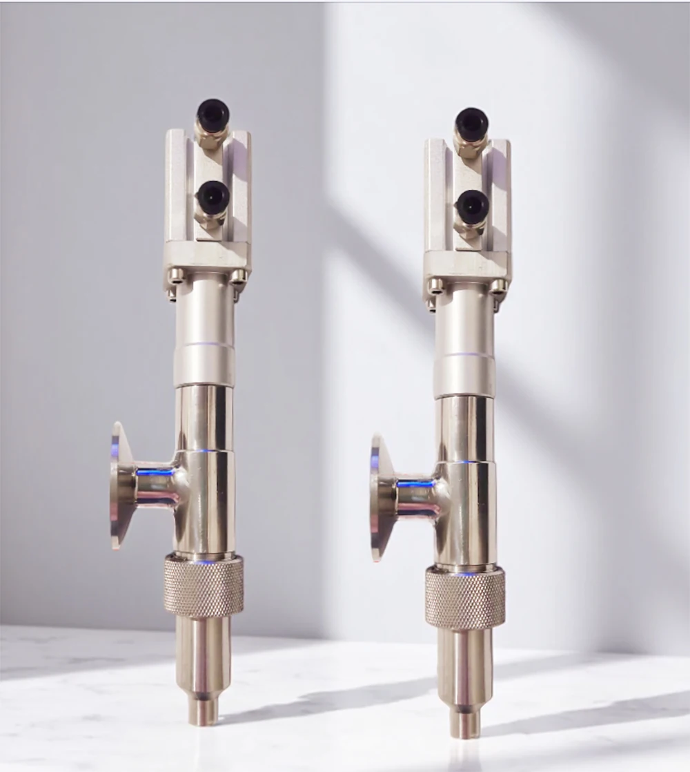 Stainless Steel Piston Milk Paste Yogurt Grease Liquid Bottle Filling Nozzle with Manual Valve Spare Parts for Filling Machine