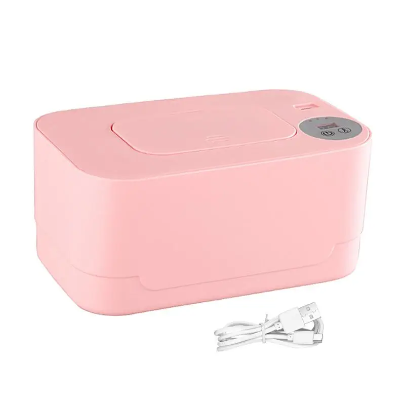 Baby Wipe Warmer Heater Wet Towel Dispenser Napkin Heating Box Home/Car Use Mini Wipe Warmer Case Disinfecting Wipes