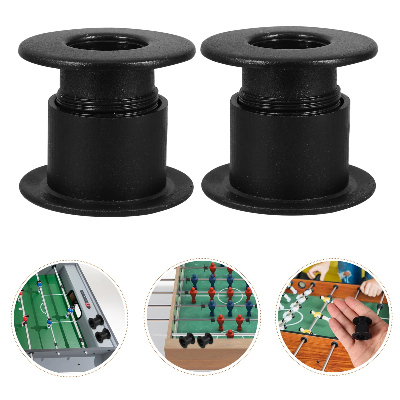 

16pcs 12mm Foosball Table Bearings Football Machine Bushings 8 Sets Pack Universal Rods Tabletop Parts Replacement Smooth
