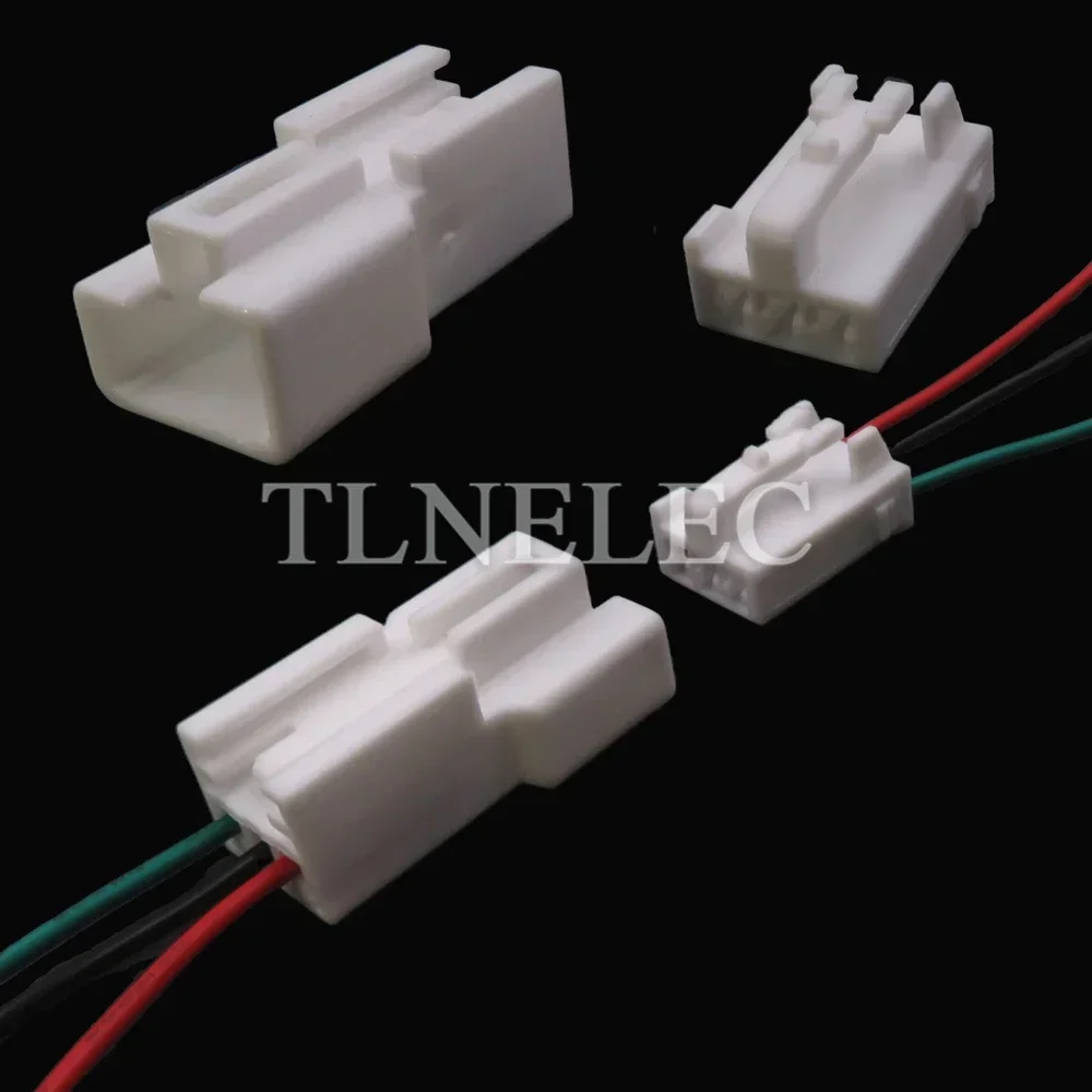3 Pin Way Car Wire Cable Connector With Wires Automobile Reading Lamp Unsealed Sockets 7282-1030 6520-0577
