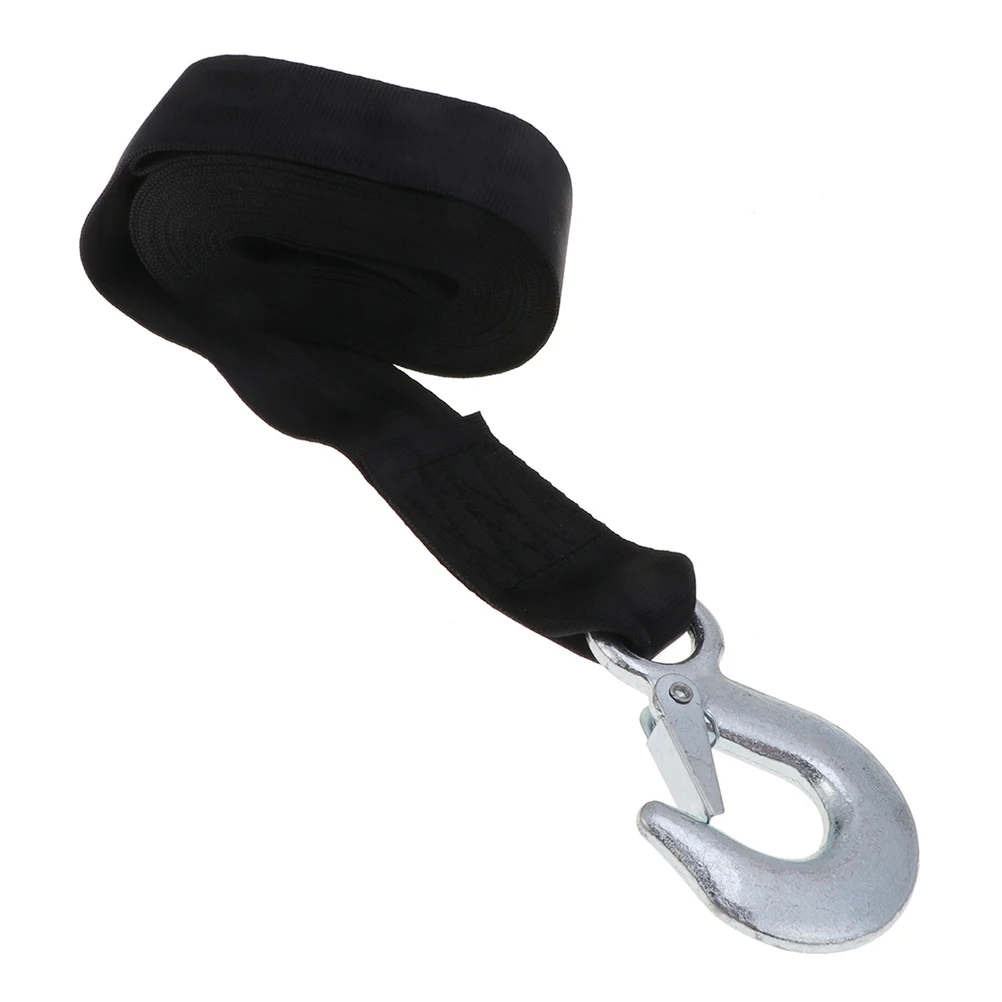 

Heavy Duty Winch Strap With Hook For Trailer Marine Loading Launching Retrieving Durable Vibration Resistant Steel Hook