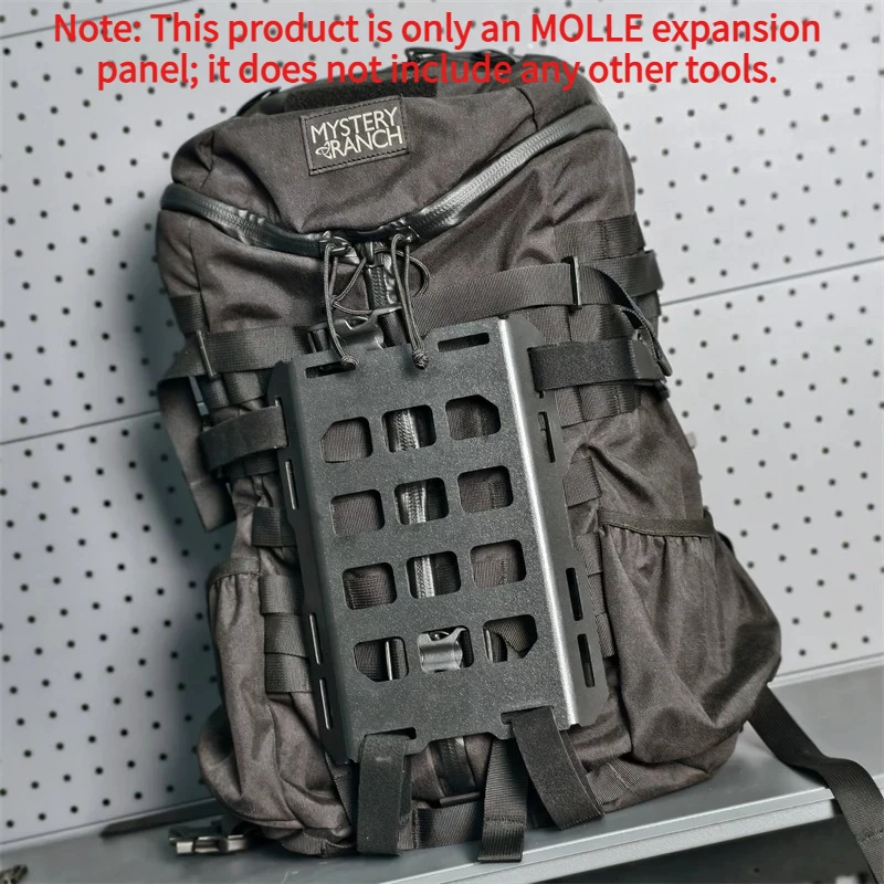 Panneau d'expansion rigide MOLLE pour sac à dos, plaque de montage DIY pour équipement d'expansion de sac à dos de camping et de randonnée en plein air.