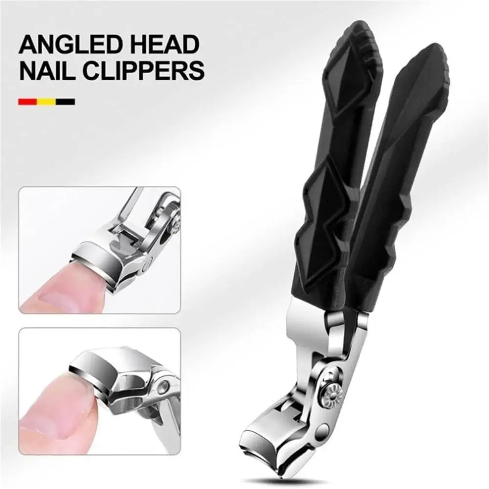 Gift Easy Clip Curved Nail Clippers Stainless Steel Large Open Grip Nail Cutters Manicure Pliers