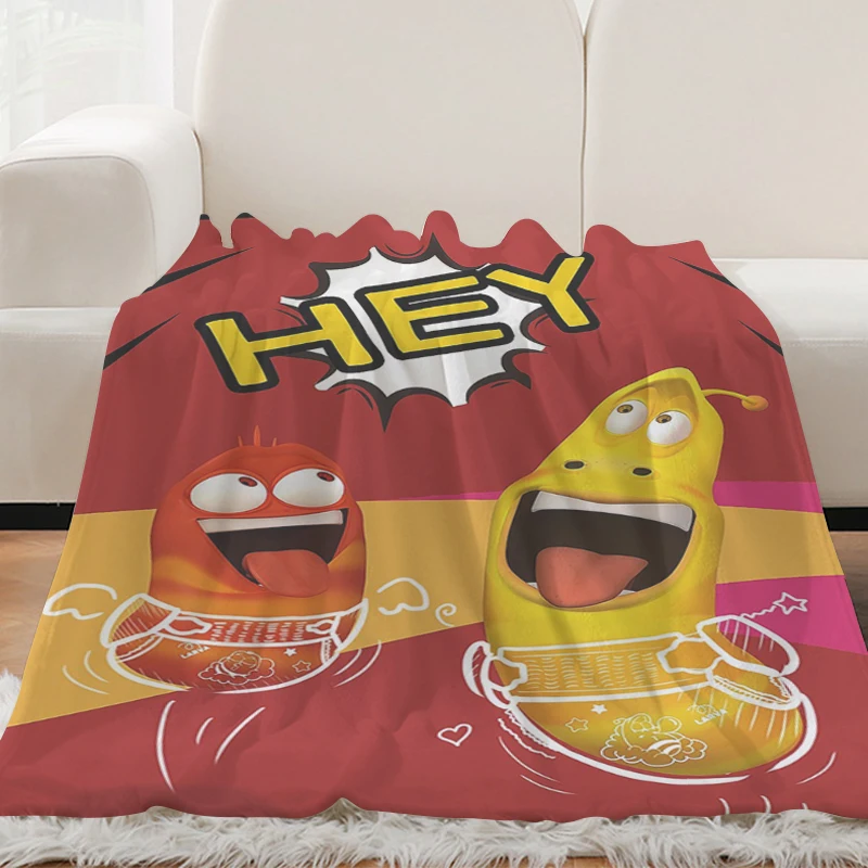 Sofa Blankets H-Larvas King Size Blanket Fluffy Soft Blankets Microfiber Bedding Warm Knee Bed Fleece Camping Custom Nap Anime