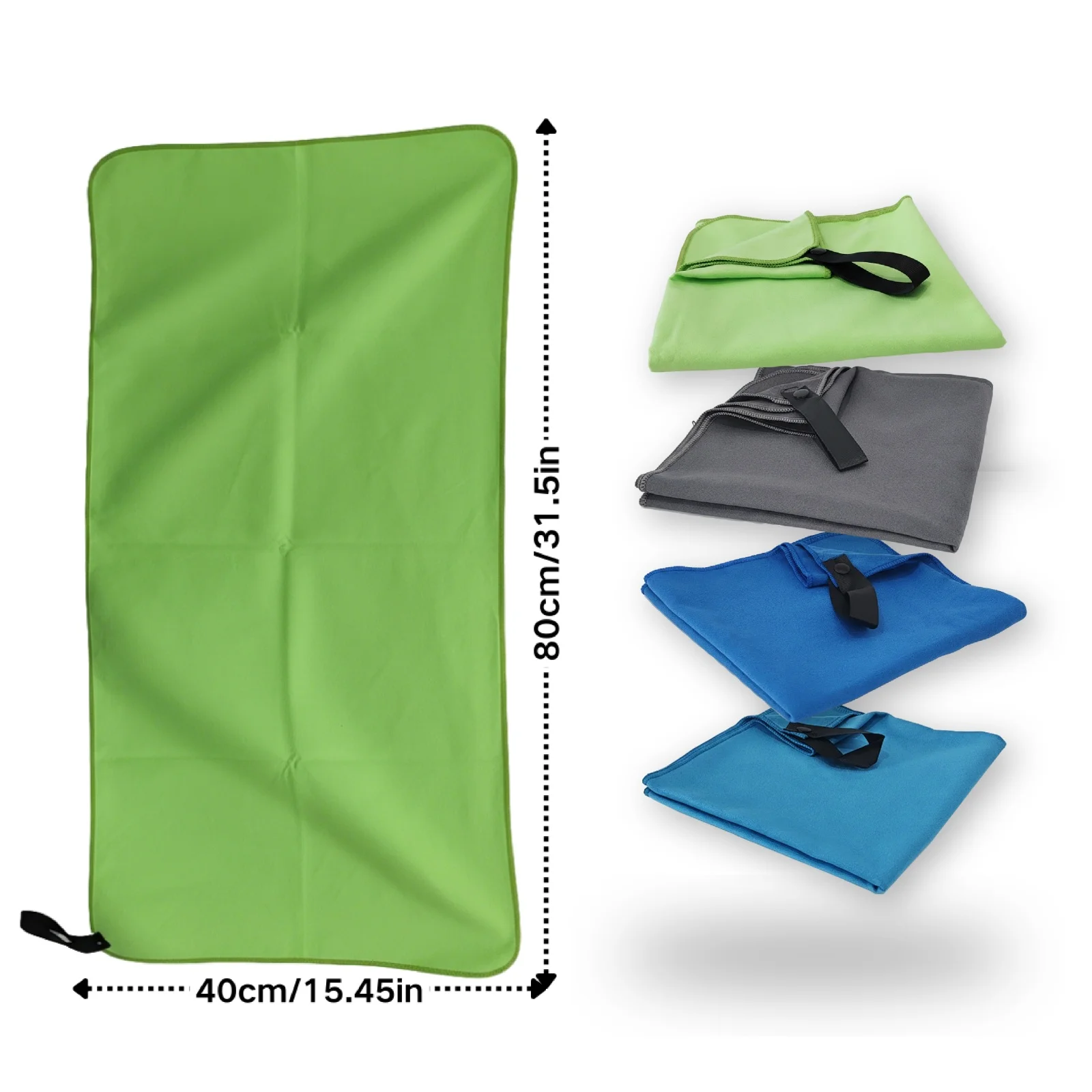 2Pcs Microfiber Golf Towel, Quick-Dry Soft Absorbent, Long-Lasting Lightweight Sports Towel for Men Women, Multi-Color