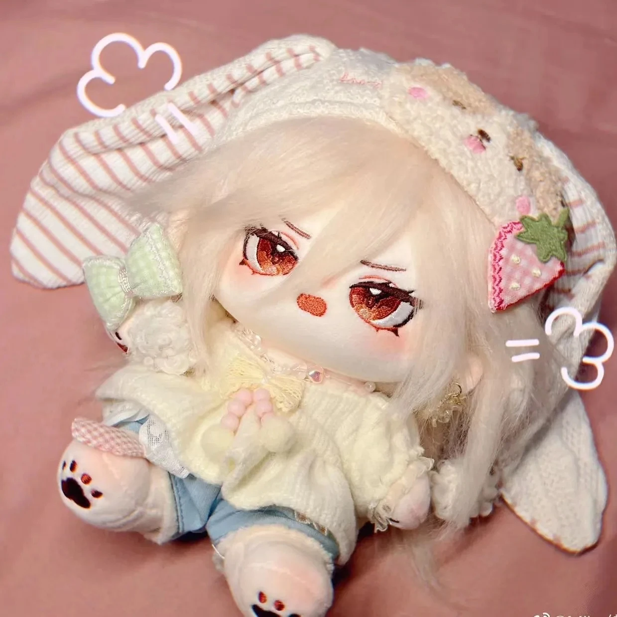 

Anime Genshin Impact Kaveh Property Cosplay Animal ears tail Changing Dress Up Doll Game Plush Stuffed Body Pillow Handsome 20CM