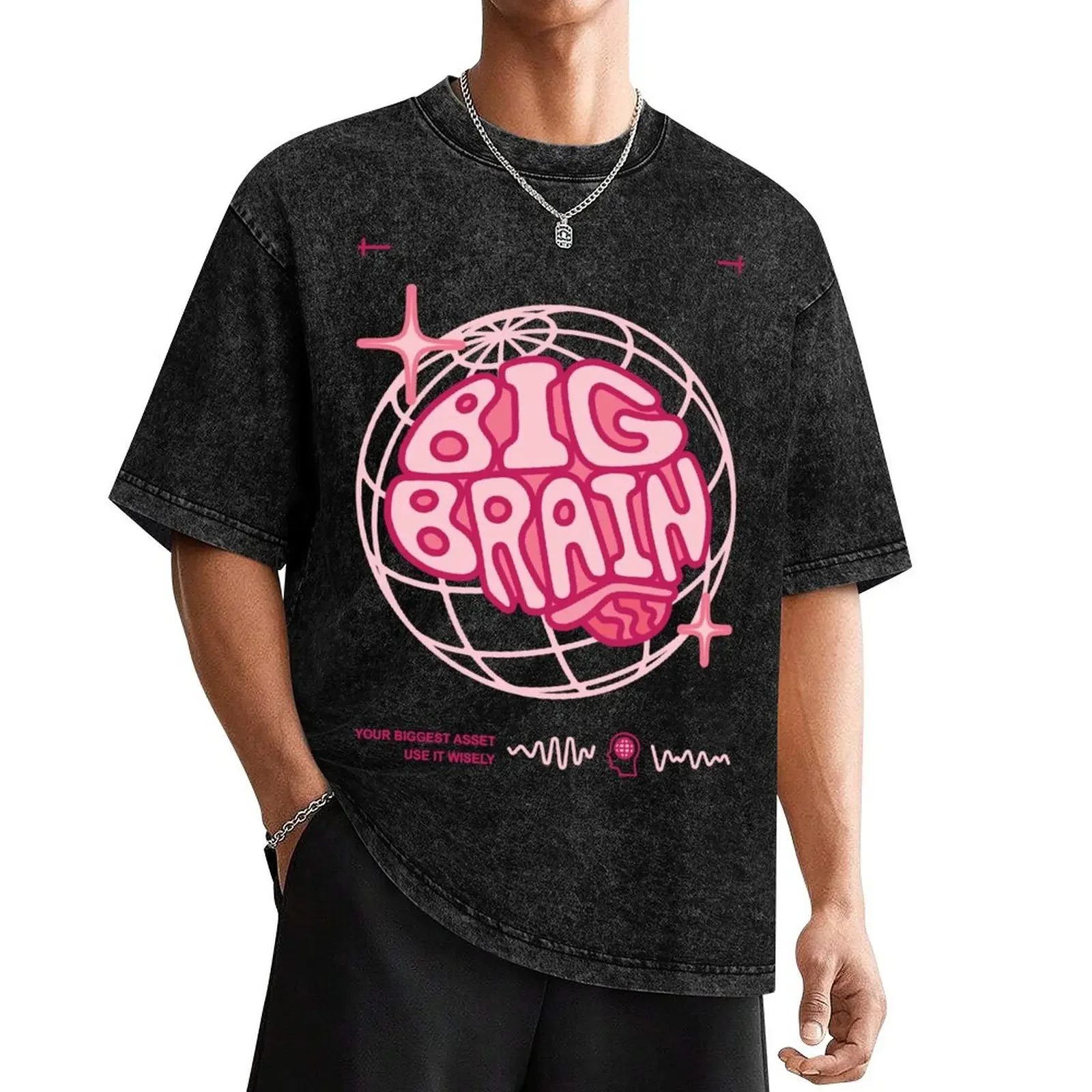 

Big Brain - Version 1 T-Shirt cheap stuff graphic t shirt vintage Short sleeve tee sports fans heavyweight t shirts for men