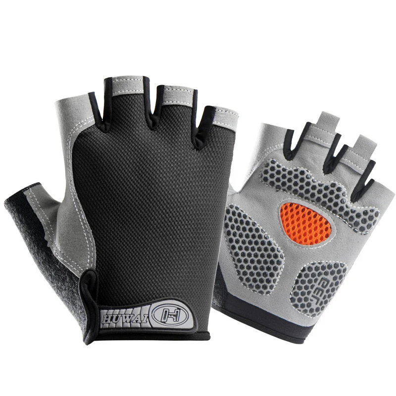 AliExpress 1Pair Sports Half Finger Bike Gloves Outdoor Cycling Fitness Breathable Shock-Absorbing Anti Slip Mountaineering Gloves