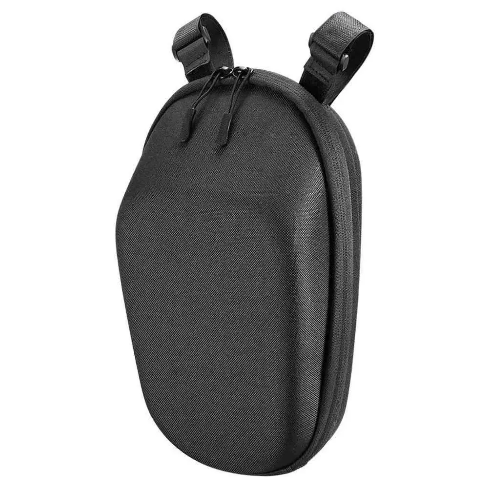 

1Pcs Cycling Handlebar Bag Black Multifunctional Large Capacity Bike Storage Pouch Scooter Head Bag Eva Handles Electric Bike