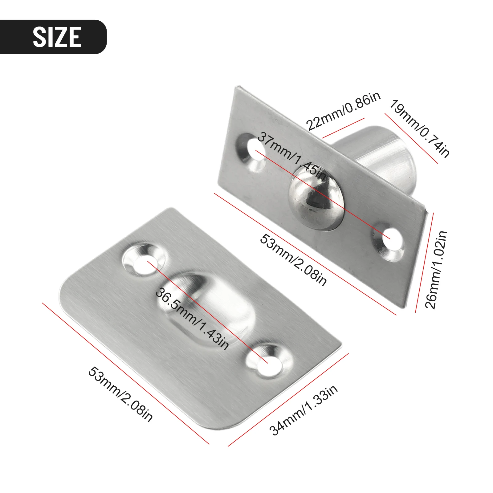 Strong And Solid Door Top Bead 1pcs Invisible Door Part Screw Punching Installation 100% Brand New And High Quality