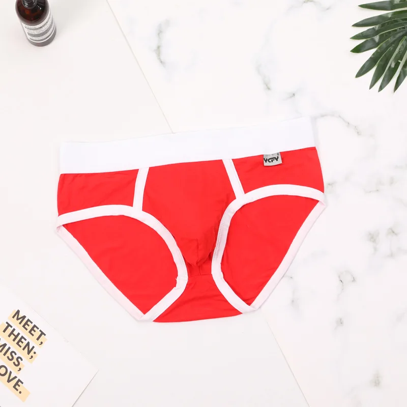 2026Classic Color Modal comfortable and breathable men's briefs solid color simple pants YCFY
