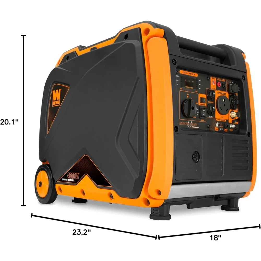 DF451i Super Quiet 4500-Watt Electric Start Dual Fuel RV-Ready Portable Inverter Generator with Fuel Shut-Off