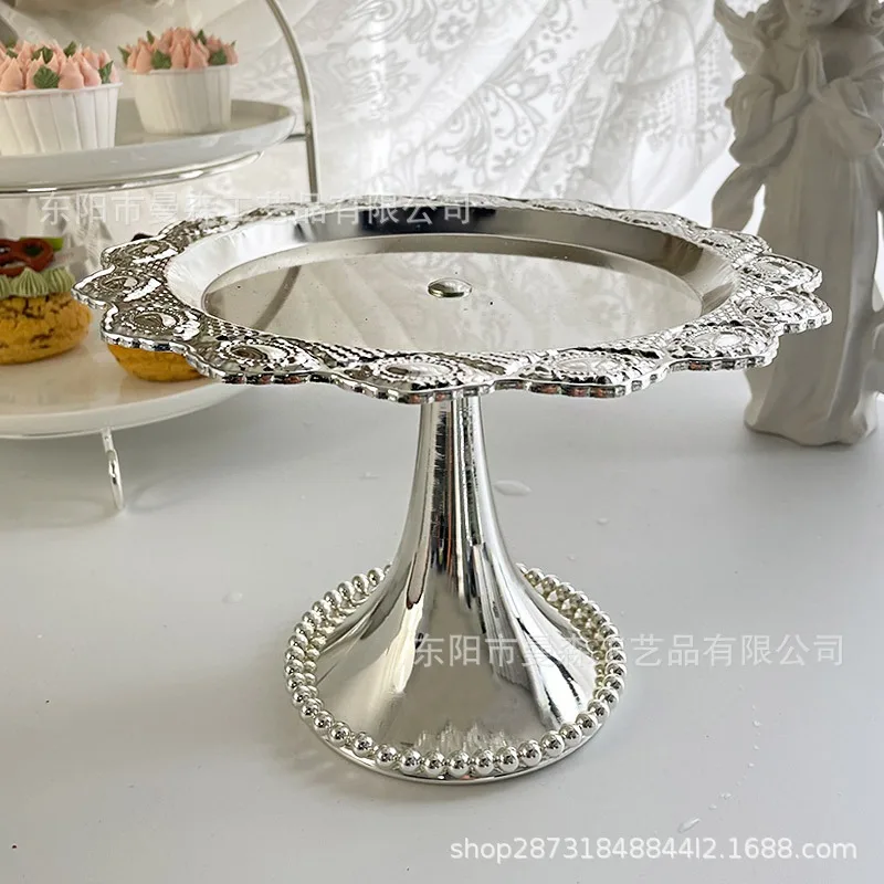 European metal cake plate wedding party dessert table props dim sum high foate home decoration ornament