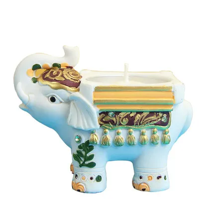 Mold Silicone Small Candlestick Tea Candle Holder Molds Animal Cute Thai Elephant Handmade For Cake Decorations Moulds PRZY 001