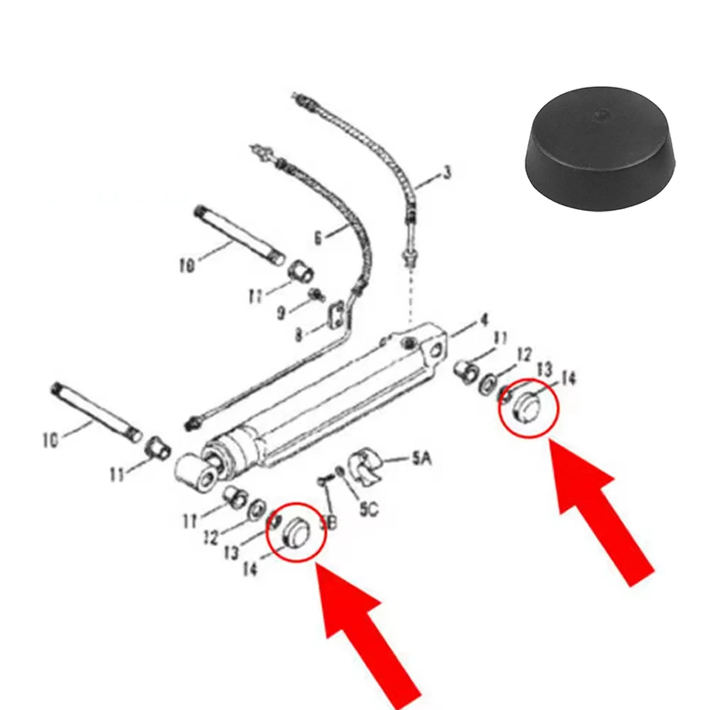 1 قطعة/2 قطعة/4 قطعة اسطوانة الكسوة غطاء رام دبوس غطاء كليب ل ميركوري مارين ألفا واحد الجنرال اثنين MerCruiser 19- 815951   سييرا 18-2466-9