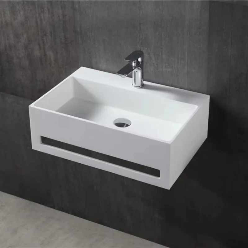 Artificial stone cabinet surface sink, wall-mounted washbasin, bathroom vanity table, sink