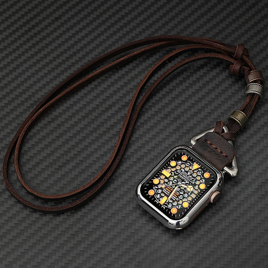 Anti-lost Necklace+Case for Apple Watch 49mm ultra 45mm 41mm 38mm 42mm 40mm 44mm Bumper protector for iWatch SE 8 7 6 5 4 3 2 1