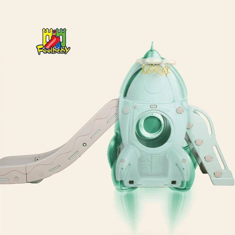 كرسي أرجوحة بلاستيكي داخلي ثلاثة في واحد من Feelbaby لعبة أطفال رياض الأطفال