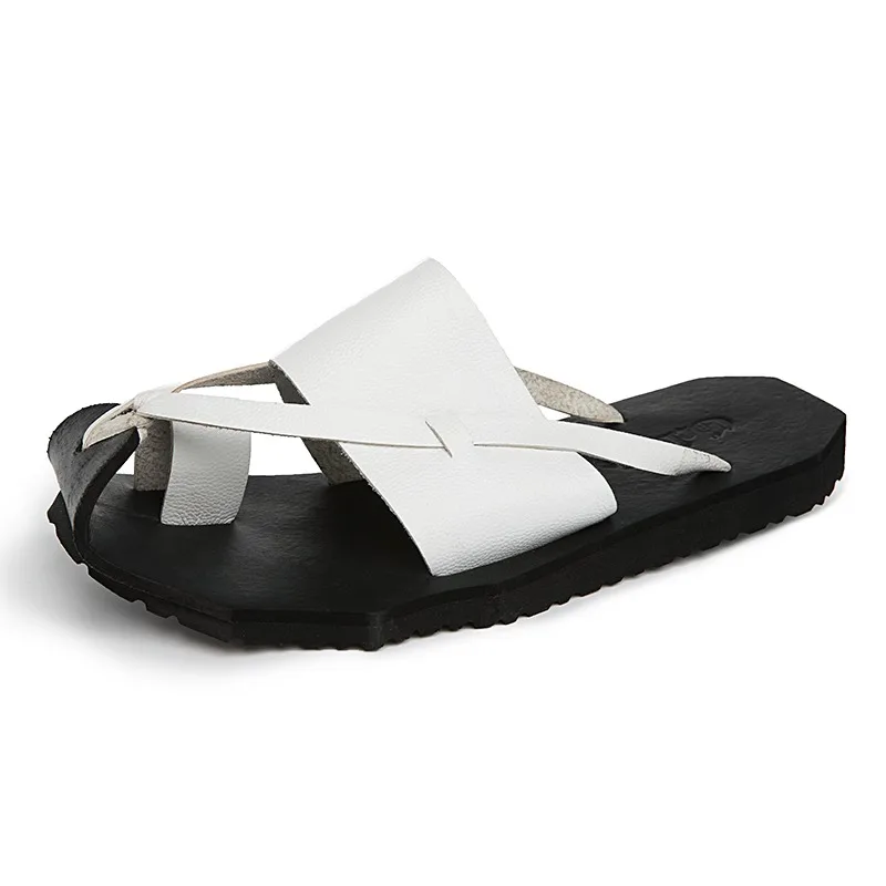 

дизайнерская обувь, мужские ползунки, пляжные тапочки-гладиаторы для мужчин, кожаные шлепанцы, chanclas para hombres