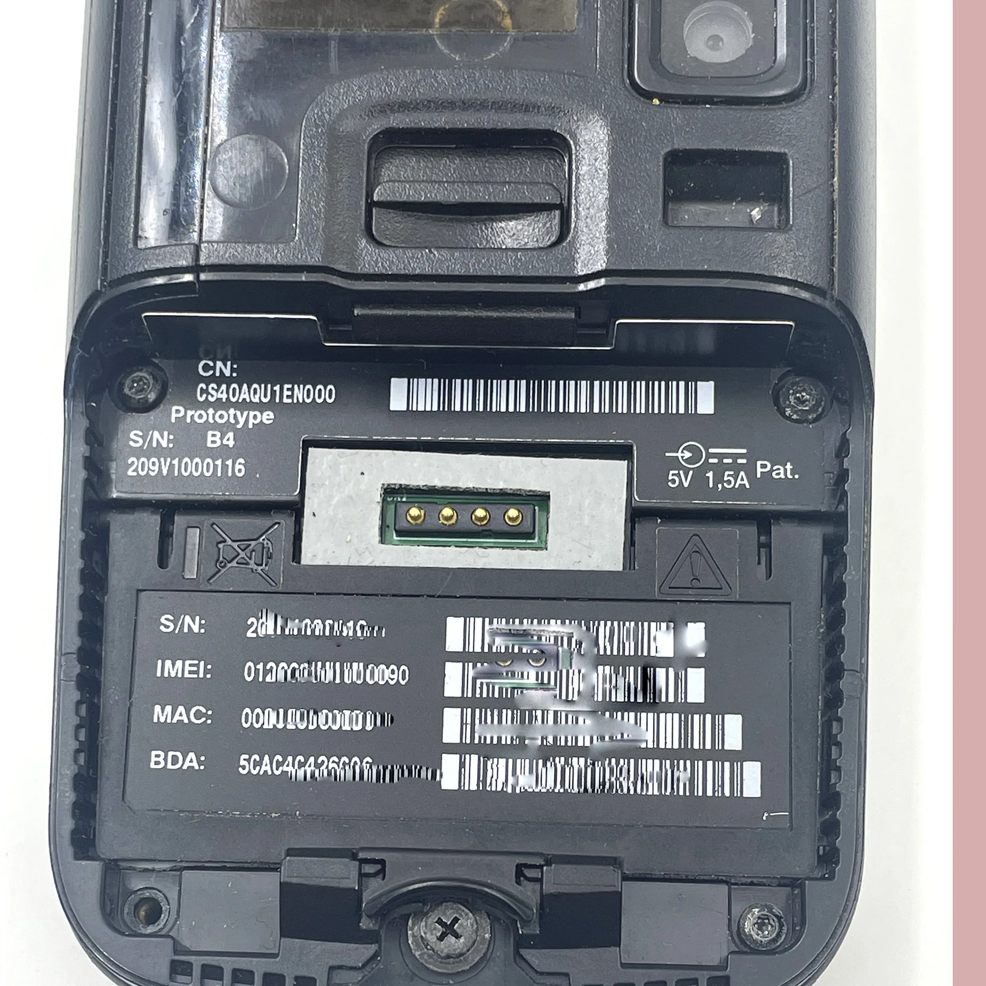 CS40 Computer mobile portatile Windows Mobile 6.5 CS40AQU1EN000 Raccoglitore dati PDA