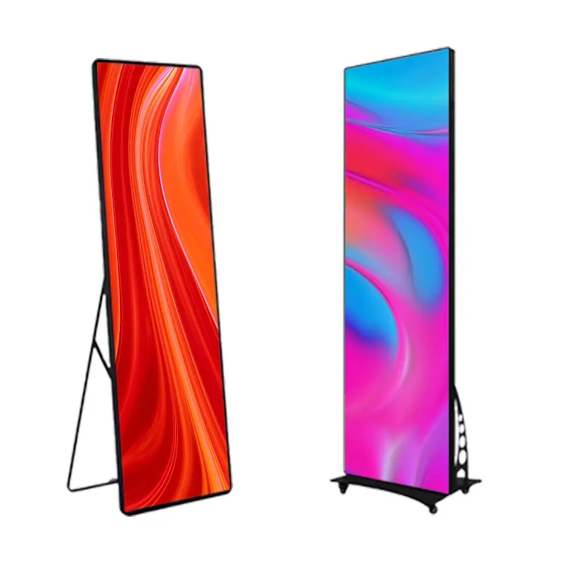 Advertising Digital Led Screen Full Color Display Super Light Thin Portable P2 P2.5 Led Poster Sign