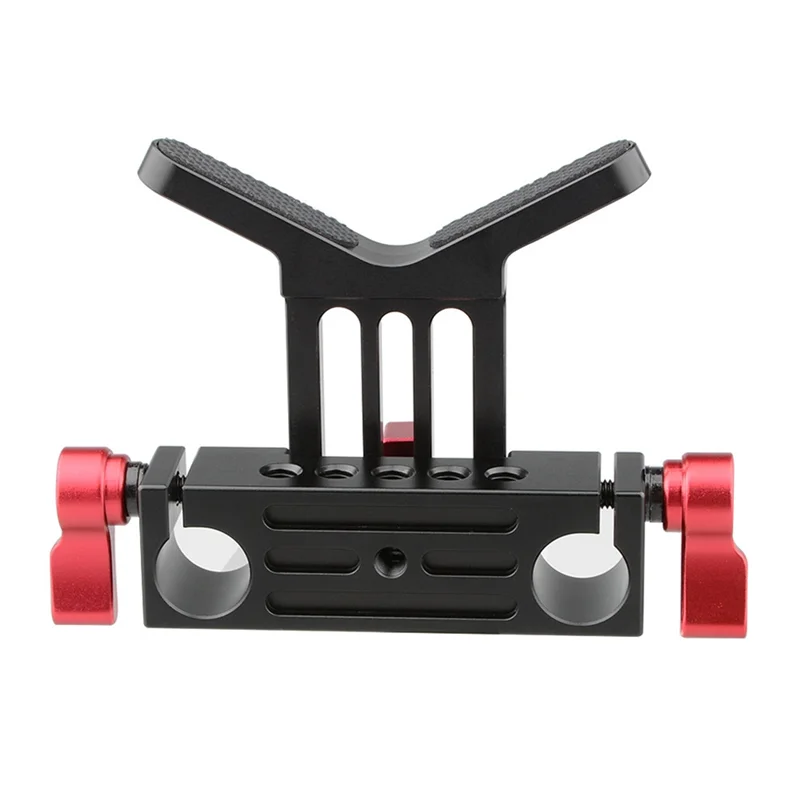 

B03B-Universal Camera Lens Support With Standard 15Mm Double Rod Clamp Rail Block For DSLR Camera Rig Shoulder Support System