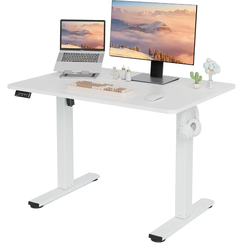 Electric Standing Desk Adjustable Height, Stand up Home Office Desk, 40x24 Inches Computer Desks